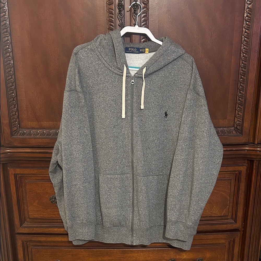 Polo by Ralph Lauren Men's Zip-Up Sweater in Gray